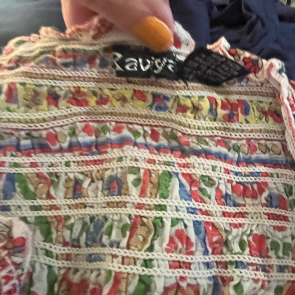 Colorful Patterned strapless mini dress - Picture 3 of 3